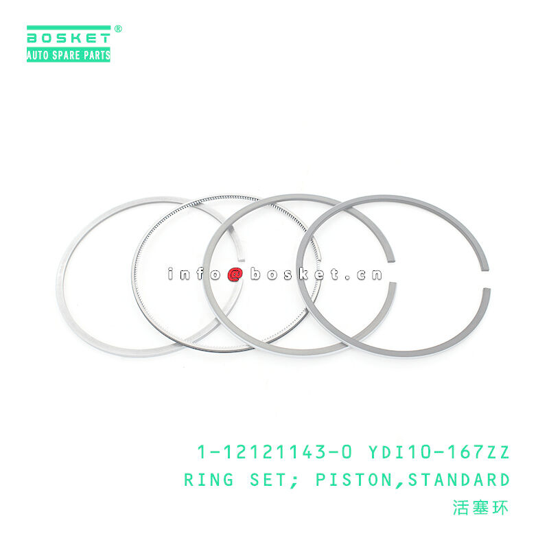 1-12121143-0 YDI10-167ZZ  Piston Ring Set STD 1121211430 YDI10167ZZ For ISUZU EXR52 6WG1