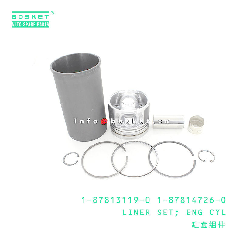 1-87813119-0 1-87814726-0 Engine Cylinder Liner Set 1878131190 1878147260 For ISUZU 700P 4HK1