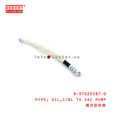 8-97029287-0 Cylinder Block To Vacuum Pump Oil Pipe Suitable for ISUZU NKR NPR 4HE1 8970292870
