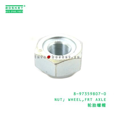 8-97359807-0 NUT; WHEEL,FRT AXLE suitable for ISUZU 700P 4HE1TC 8973598070