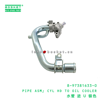 8-97381633-0 PIPE ASM; CYL HD TO OIL COOLER suitable for ISUZU   8973816330