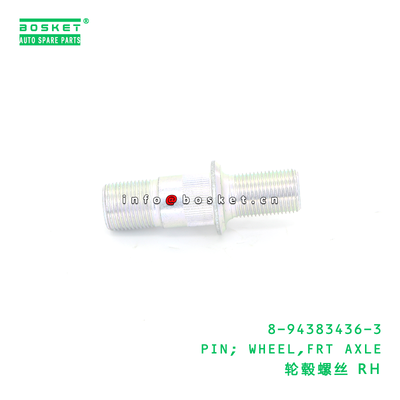 8-94383436-3 Front Axle Wheel Pin for ISUZU NPR NKR 600P 4KH1 Wheel Pin 1PCS