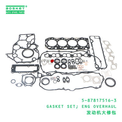 5-87817516-3 GASKET SET; ENG OVERHAUL suitable for ISUZU 5878175163