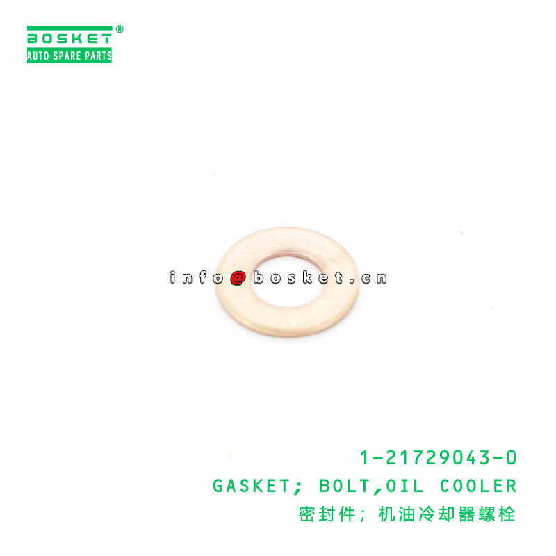 1-21729043-0 Isuzu Engine Parts Oil Cooler Bolt Gasket For NPTDSL 1217290430