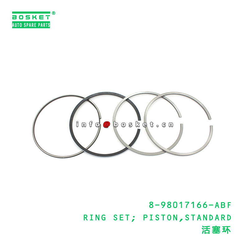 8-98017166-ABF RING SET; PISTON,STANDARD suitable for ISUZU 4HK1 6HK1 8980171660