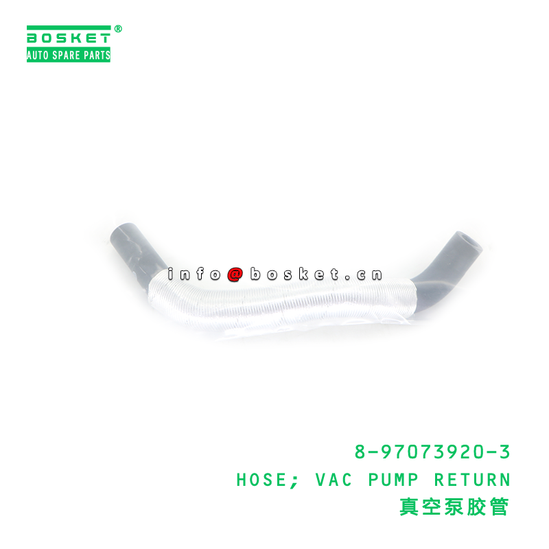 8-97073920-3 HOSE; VAC PUMP RETURN suitable for ISUZU NKR 4JB1 4JB1T 4JG2 4JH1 4JH1T 8970739203