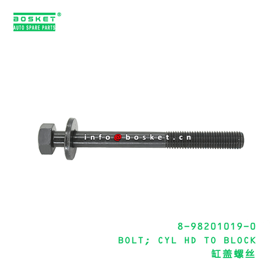 8-98201019-0 BOLT؛ CYL HD إلى BLOCK مناسبة لـ ISUZU 4JJ1 4JH1 8982010190